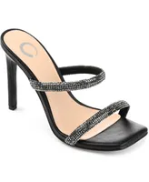 Journee Collection Women's Reena Rhinestone Stilettos