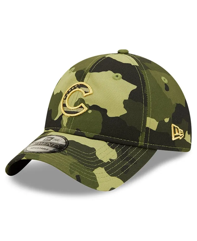 Men's New Era Camo Chicago Cubs 2022 Armed Forces Day 9TWENTY Adjustable Hat