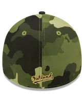 Men's New Era Camo Oakland Athletics 2022 Armed Forces Day 39THIRTY Flex Hat