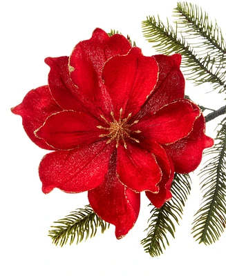 Holiday Lane Christmas Cheer Flower Clip