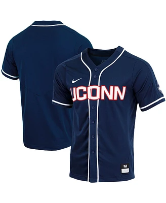 Nike Men's UConn Huskies Replica Full-Button Baseball Jersey