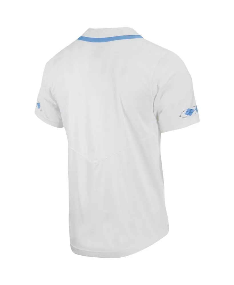 Men's Nike White North Carolina Tar Heels Replica Full-Button Baseball Jersey