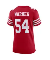 Women's Nike Fred Warner Scarlet San Francisco 49ers Player Game Jersey