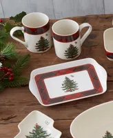 Christmas Tree Tartan 2 Piece Mug and Tray Set