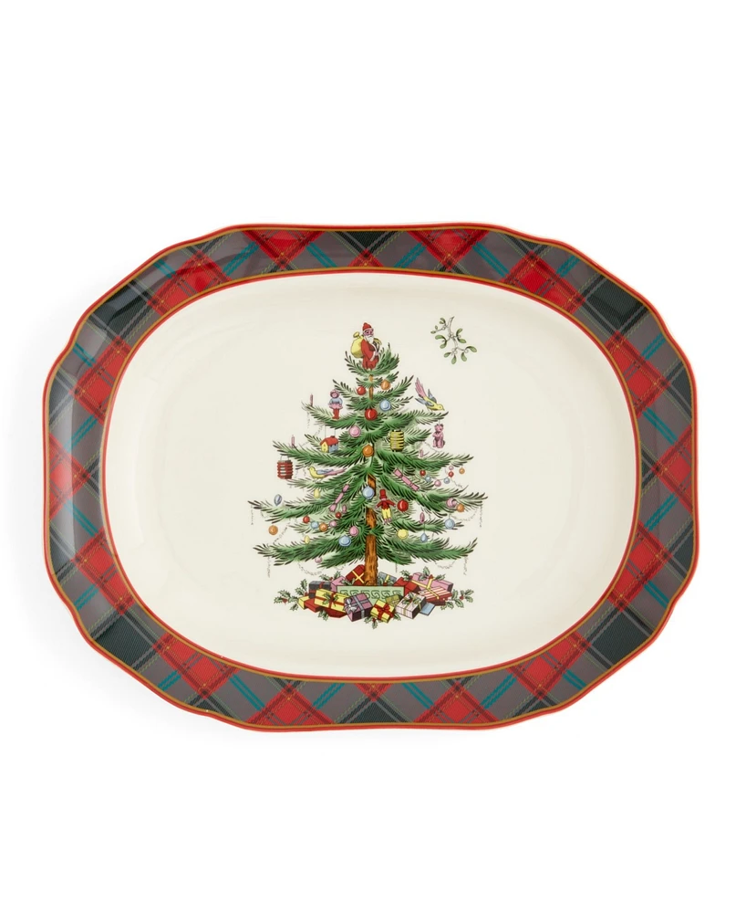 Spode Christmas Tree Rectangular 14" Platter