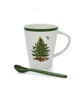 Christmas Tree Mug and Spoon Set, 2 Piece