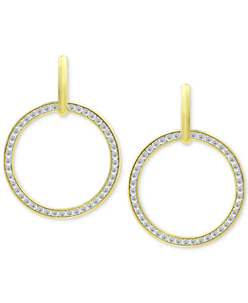 Giani Bernini Cubic Zirconia Circle Drop Earrings, Created for Macy's