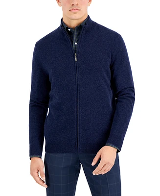 Club Room Men's Full-Zip Cashmere Sweater, Created for Macy's