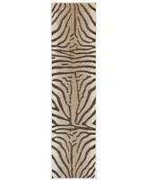 Liora Manne' Carmel Zebra 1'11" x 4'11" Runner Outdoor Area Rug