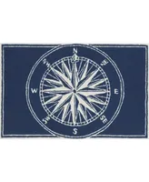 Liora Manne' Frontporch Compass 1'8" x 2'6" Outdoor Area Rug