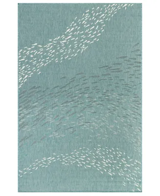 Liora Manne' Carmel School Of Fish 3'3" x 4'11" Outdoor Area Rug