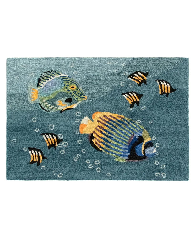 Liora Manne' Frontporch Aquarium 2'6" x 4' Outdoor Area Rug