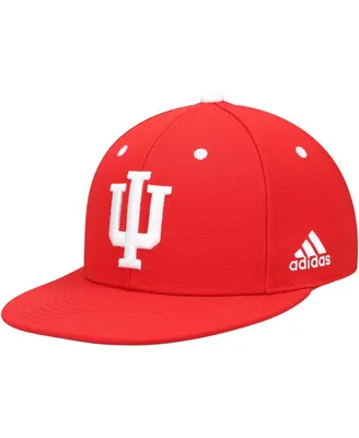 Men's adidas Indiana Hoosiers Crimson On-Field Baseball Fitted Hat