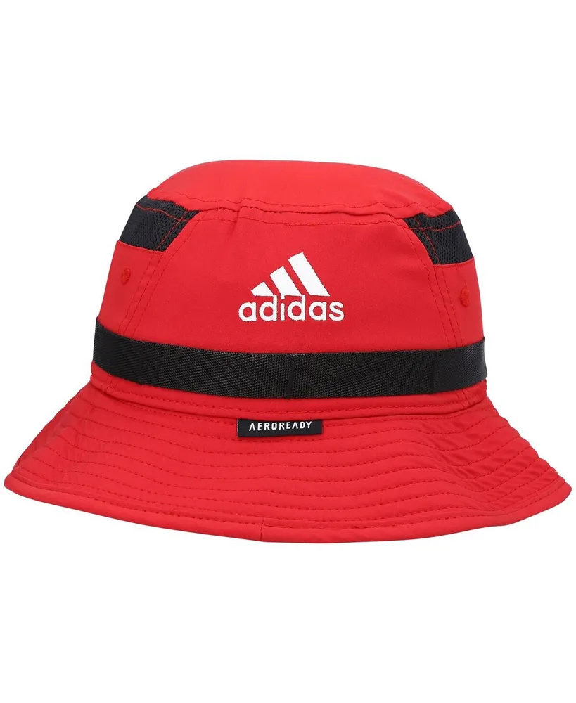 Men's adidas Red Louisville Cardinals 2021 Sideline Aeroready Bucket Hat