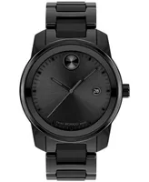 Movado Men's Swiss Bold Verso Black Ceramic Bracelet Watch 42mm