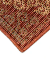 Liora Manne' Patio Suzani Diamonds 4'10" x 7'6" Outdoor Area Rug