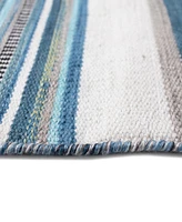 Liora Manne' Sonoma Malibu Stripe 5' x 7'6" Outdoor Area Rug