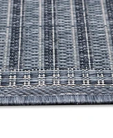 Liora Manne' Malibu Simple Border 4'10" x 7'6" Outdoor Area Rug