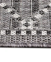Liora Manne' Malibu Checker Diamond 4'10" x 7'6" Outdoor Area Rug