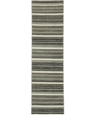 Liora Manne' Aruba Faded Stripe 2' x 7'6" Runner Area Rug