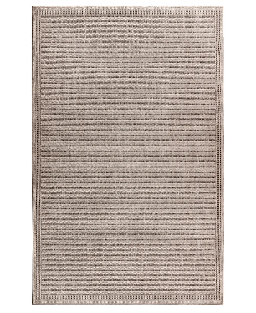 Liora Manne' Malibu Simple Border 6'6" x 9'3" Outdoor Area Rug