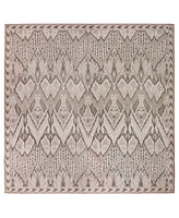 Liora Manne' Malibu Ikat 7'10" x Square Outdoor Area Rug