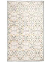 Liora Manne' Canyon Floral Tile 3'2" x 4'11" Outdoor Area Rug