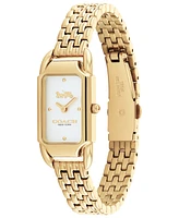 Coach Women's Cadie Gold-tone Bracelet Watch 17.5mmX28.5mm