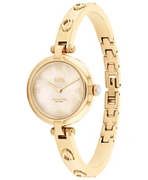 Coach Women's Cary Gold-tone Bangle Bracelet Watch 26mm