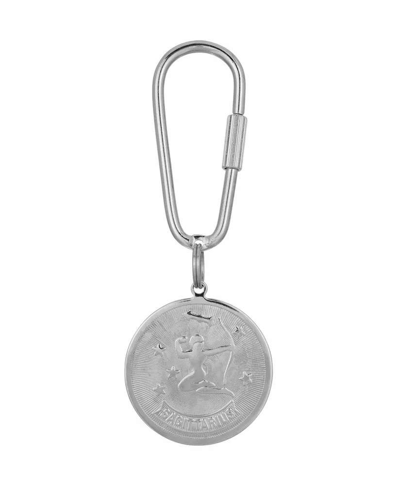 Women's Sagittarius Key Fob - Silver