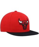 Men's Mitchell & Ness Red, Black Chicago Bulls Team Two-Tone 2.0 Snapback Hat