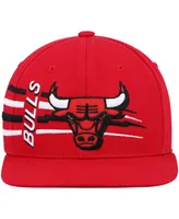 Men's Mitchell & Ness Red Chicago Bulls Retro Bolt Deadstock Snapback Hat