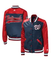 Women's Starter Navy Washington Nationals The Legend Full-Snap Jacket