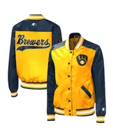 Women's Starter Gold Milwaukee Brewers The Legend Full-Snap Jacket