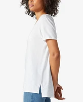 Lucky Brand Women's Cotton V-Neck Tee