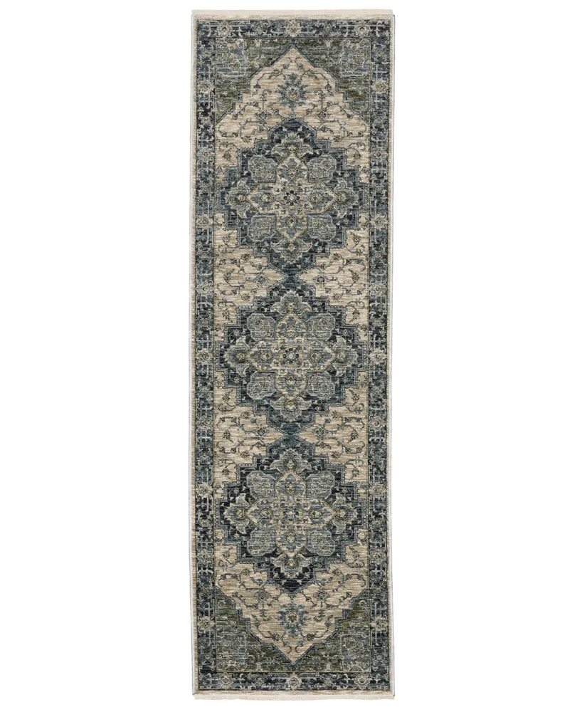 Jhb Design Devine DEV51G1 2'3" x 7'6" Runner Area Rug