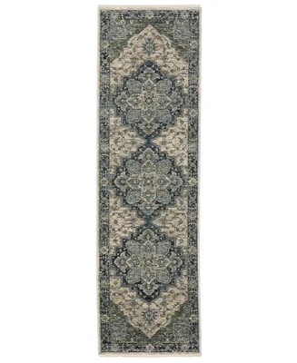 Jhb Design Devine DEV51G1 2'3" x 7'6" Runner Area Rug