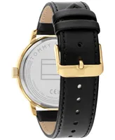 Tommy Hilfiger Men's Leather Strap Watch 44mm