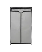 Wide Double Door Portable Wardrobe Closet with Cover, 36"