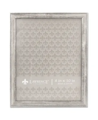 Classic Bead Border Burnished Picture Frame, 8" x 10" - Silver