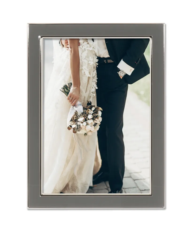 Metal and Enamel Picture Frame, 5" x 7"