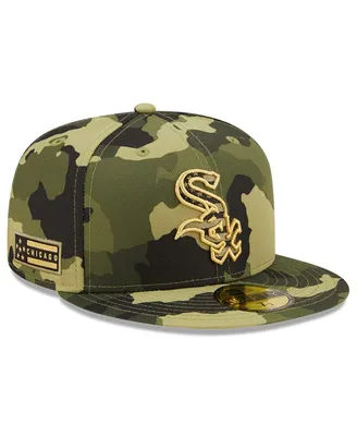 Men's New Era Camo Chicago White Sox 2022 Armed Forces Day On-Field 59FIFTY Fitted Hat