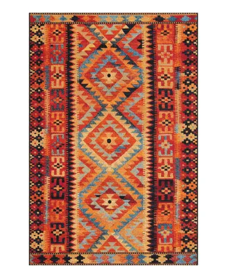 Bayshore Home Oushak Outdoor OUS02 5'3" x 8' Area Rug