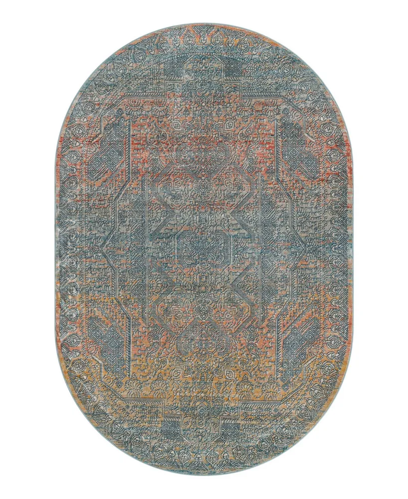 Bayshore Home Aquidneck AQU03 5'3" x 8' Oval Area Rug