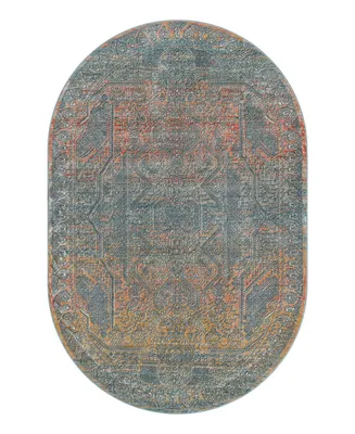 Bayshore Home Aquidneck AQU03 5'3" x 8' Oval Area Rug