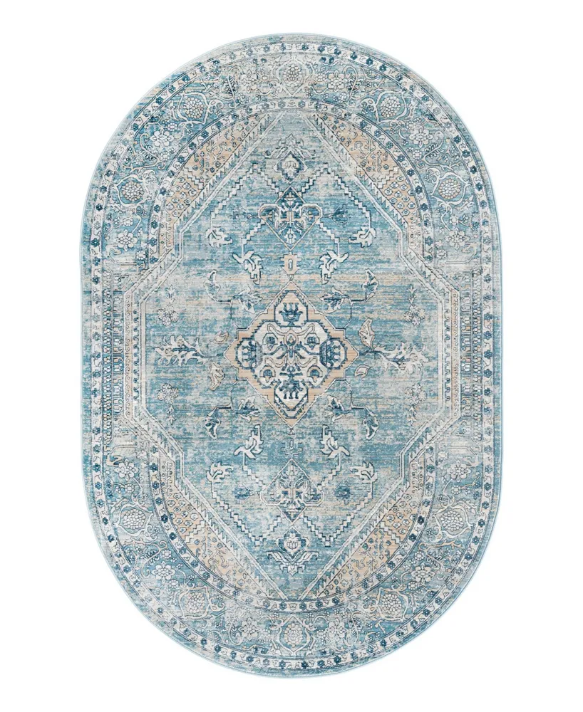 Bayshore Home Aquidneck AQU04 5'3" x 8' Oval Area Rug