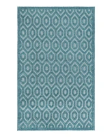 Bayshore Home High-Low Pile Latisse Textured Outdoor LTO01 5'3" x 8' Area Rug