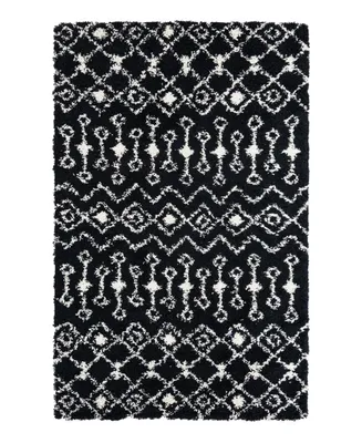 Closeout! Bayshore Home Lattisse Casa Shag LCS01 5'3" x 8' Area Rug