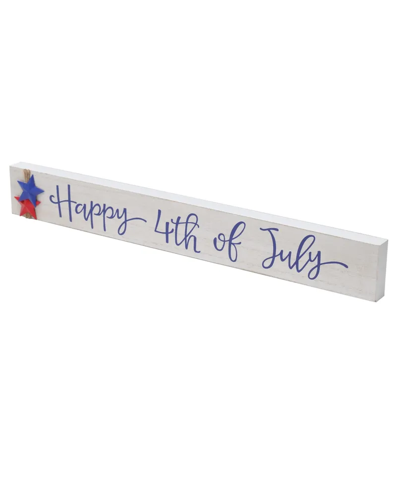 Patriotic "Happy 4th of July" Tabletop Decor