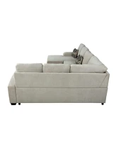 Serta Mae Sectional Sofa with Power and Usb Ports